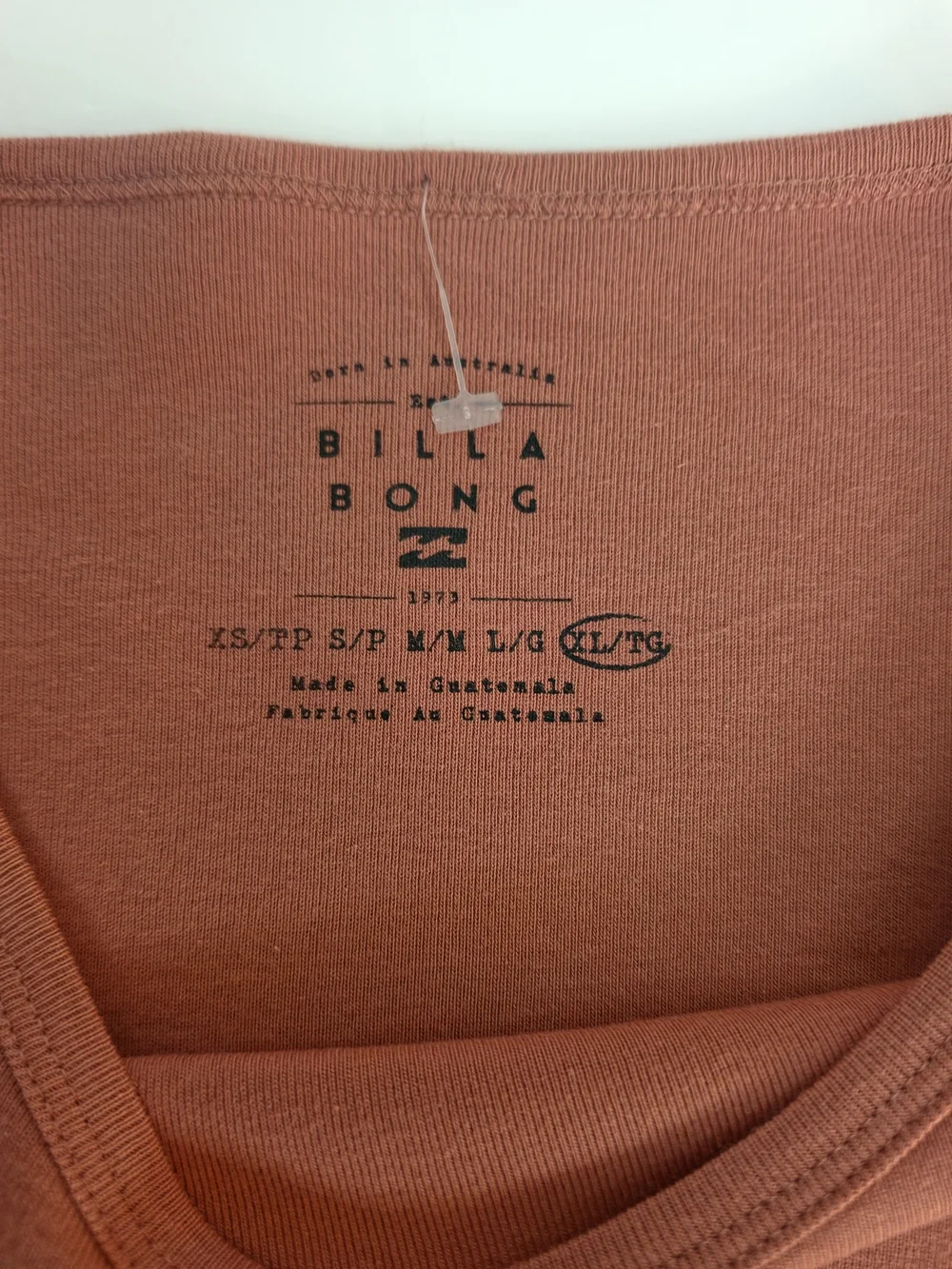 Billabong Rusty Orange Cropped Long-Sleeve Top